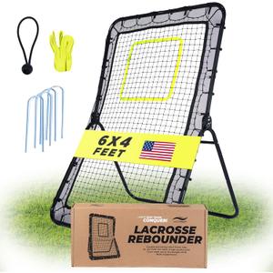Victorem 6x4 Ft. Multi-Sport Rebounder Net for Lacrosse, Baseball, Volleyball, Tennis, and Softball Training