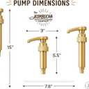 3 x 4 Pcs Coffee Syrup Pump Dispenser - Fits Various 25.4 oz Bottles, Precise Dispensing 0.3oz/10ml & Lockable Design, Easy to Use & Clean, Ideal for Liquid & Pastes - The Kombucha Company