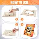 8 Pcs Basketball Picture Frame Sports Athletics Fits 4 x 6 Inches Basketball Wooden Photo Frame Sport Graduation Gifts for Sports Party Team Display Pictures Tabletop Home Office Decor