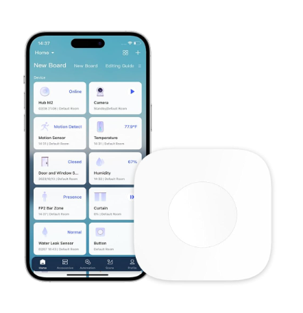 Aqara Zigbee Wireless Mini Switch,Compatible with Apple HomeKit,Google Home,Alexa,Requires Aqara Hub,Versatile 3Way Control Button for Smart Home Devices,Works with IFTTT