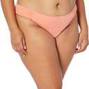 Amazon Essentials Women's Side Tab Bikini Swimsuit Bottom (Medium, Coral Pink)