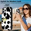 TopPerfekt Compatible with iPhone 14 Pro Wallet Case with Card Holder, 360Rotation Finger Ring Holder Kickstand Protective RFID Blocking PU Leather Pattern Double Buttons Flip 6.1" Floral