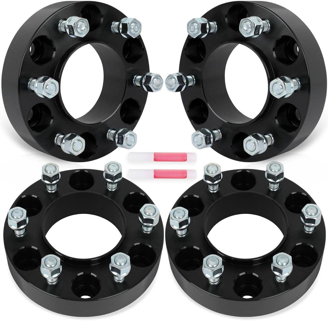 SCITOO 4Pcs 6x5.5 Wheel Spacers 1.5 inch Bore 93.1mm Studs 12x1.5 6 Lug Wheel Spacers Fit for Ford Ranger 2013-2023,for Ford Bronco 2021-2023