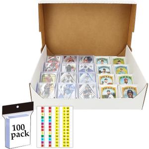 Card Sorting Tray With a lid,Cardboard Storage Organizing Raw For 20-Compartment Card Sorting Tray With index Labels,Sleeved for Mtg,Tcg,Sports Cards (Card Tray-1 PACK)