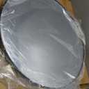 Round Bathroom Mirror with Lights, 24x24 Inch Vanity Mirror with Backlit, Anti-Fog, 3 Colors and Stepless Dimmable Wall Mounted Makeup Mirror with Metal Frame (Black)