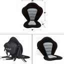 Universal Deluxe Kayak Seat Cushion with Storage Bag for Kayak,Padded Boat,SUP,Canoe,Fishing Boat,Seats with 4 Adjustable Straps