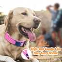 HYDEME Tactical Dog Collar Adjustable Nylon Collar with Control Handle and Heavy Metal Buckle for Medium and Large Dogs, with Patches&Airtags Case&Poop Bag Dispenser&Portable Bowl.(XL, Pink)