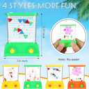 Gejoy 4 Pieces Water Games Handheld for Kid Waterful Ring Toss Handheld Game Water Toys Mini Retro Pastime Car Toys Fidget Autism for Children's Day Boys Girls Birthday Goodie Bags(Lovely Style)