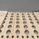 Amazon Basics Stackable Natural Bamboo Wine Rack, 36 Bottle Capacity, Easy to Assemble