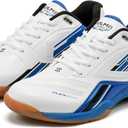CS50 Lightweight Pickleball Court Shoe with Non Marking Rubber Sole Suitable for Indoor and Badminton Sport, 9, White Blue