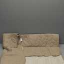 Pet Bed Cover Dog Bed Blanket for Sofa and Furniture Waterproof New Pattern Design (68x82 Inch, Beige)