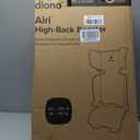 Diono Airi Travel High Back Booster Seat, Foldable Slim 3‑Across Fit, Black