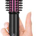 Farery Mini Thermal Brush 3 Temperature Adjustable, Travel Curling Iron for Short Hair 1 Inch, Heated Round Brush for Soft Curls, Lightweight Curling Wand for Bouncy Hair, Touch-ups, Dual Voltage