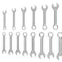 TEKTON Stubby Combination Wrench Set, 25-Piece (1/4-3/4 in., 6-19 mm) | WCB90403