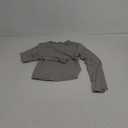 YEOREO Long Sleeve Shirts for Women y2k Tops Double Lined Basic Tee Crew Neck Going Out Sweeney Workout Undershirt (X-Small, Silver Grey)