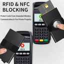 2 x Minimalist Card Holder Wallet for Men,Front Pocket Slim RFID Blocking Pop up Metal Wallet Credit Card Case with Cash Band Airtag Case,12+ Cards Storage