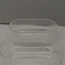 MARTAGE Ribbed Glass Vases, Clear Vases for Flowers Set of 2, Glass Vase for Centerpieces, Rectangle Vase for Living Room, Bedroom, Kitchen, Dining Table, Shelf, Wedding