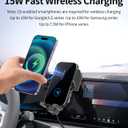 Wireless Charger Car Phone Holder for BMW 3 Series 2023-2026, 14.9" Screen | 4 Series 2024-2026,2 Series 2025-2026,i4 2022-2026, Auto Clamp Cell Phone Mount Clip Accessories 15W Qi Fast Charging Stand