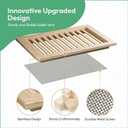 24" x 24" Wood Gable Vent with Metal Screen Large Ventilation Solution, Paintable Finish, Rust-Resistant Mesh for Attics & Gable Vents, Vent Opening: 22" x 22"