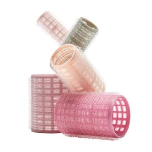 Conair Heatless Curls Hair Roller - 31 Count, Assorted sizes & Colors - Pink, Gray & Purple - Overnight Curl Rollers w/storage case