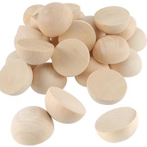 50 PCS 2 Inch Half Wooden Balls, Unfinished Split Wood Balls, Natural Half Wooden Balls for Crafts, Ornaments, DIY Projects 50 PCS 2 Inch Half Wooden Balls, Unfinished Split Wood Balls, Natural Half Wooden Balls for Crafts, Ornaments, DIY Projects
