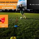 Flexible Soccer Cones (Set of 60/50/40/25) with Mesh Bag & Strap, Sports Cones for Soccer, Basketball, Football Training Equipment, Agility Soccer Cones for Drills Training (Orange)