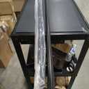 Ivilon Drapery Window Curtain Rod - End Cap Style Design 1 Inch Pole. 72 to 144 Inch Color Black