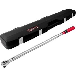 3/4-Inch Drive Click Torque Wrench, Dual-Direction Adjustable 48 tooth 100-700ft.lb/136-949Nm, Professional Inch Pound Torque Wrench, for Maintenance Tool and Product Assembly
