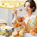 Oudain 6 Pcs Bee Kitchen Towels Honey Bee Kitchen Decor 15.8 x 23.6 Inches Dish Hand Tea Towels for Bathroom Home Housewarming Gifts