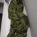 MIULEE Velvet Curtains Olive Green Elegant Grommet Curtains Thermal Insulated Soundproof Room Darkening Drapes for Classical Living Room Bedroom Decor 52 x 84 Inch Set of 2