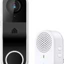 Kasa Smart Video Doorbell Camera Hardwired w/ Chime, 2K Resolution, Always-on Power, Night Vision, 2-Way Audio, Real-Time Notification, Cloud & SD Card Storage, Works w/ Alexa & Google Home (KD110)