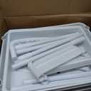 Rolling Storage Cart with 12 Drawers, Wooden Tabletop Utility Cart for Craft Storage, Art Supply Storage & Home Office Organization, Teacher Cart with Wheels for Classroom, School (White)