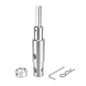 Two Stage Auger Adapter Ice Auger Conversion Kit Fits for 1/2 Inch Hand Drills, for 3/4" 7/8" Internal Diameter Auger Shaft, Ideal for Ice Fishing and Garden Planting, etc