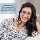 5 Pack Reading Glasses Blue Light Blocking for Women,Computer Readers with Spring Hinge