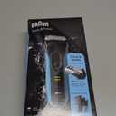 Braun Electric Series 3 Razor with Precision Trimmer, Rechargeable, Wet & Dry Foil Shaver for Men, Blue/Black, 4 Piece