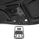 Voodonala for Ford F150 Front Reading Lamp Cover Light Lamp Cover Trim For Ford F-150 F150 2015-2020(Carbon Fiber Black,3Pcs/set)