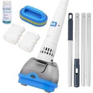 Rechargeable Hot Tub Vacuum Cleaner for Spa - Magnetic Drive System, Ultra Fine Mesh Filter for Small Particle, Spot Cleaning for Above-Ground Inground Pools, 60 Mins