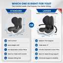 YLSCOO Large Car Seat Cushion with Lumbar Support Pillow for Long Sitting