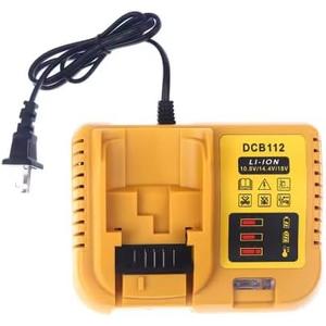 DCB112 Battery Charger Replacement for De-Walt 12V 20V and 60V MAX Lithium-Ion Battery DCB201 DCB200 DCB612 DCB609-2 DCB609 DCB606 DCB606-2 DCB208 DCB206 DCB204 DCB203 DCB126