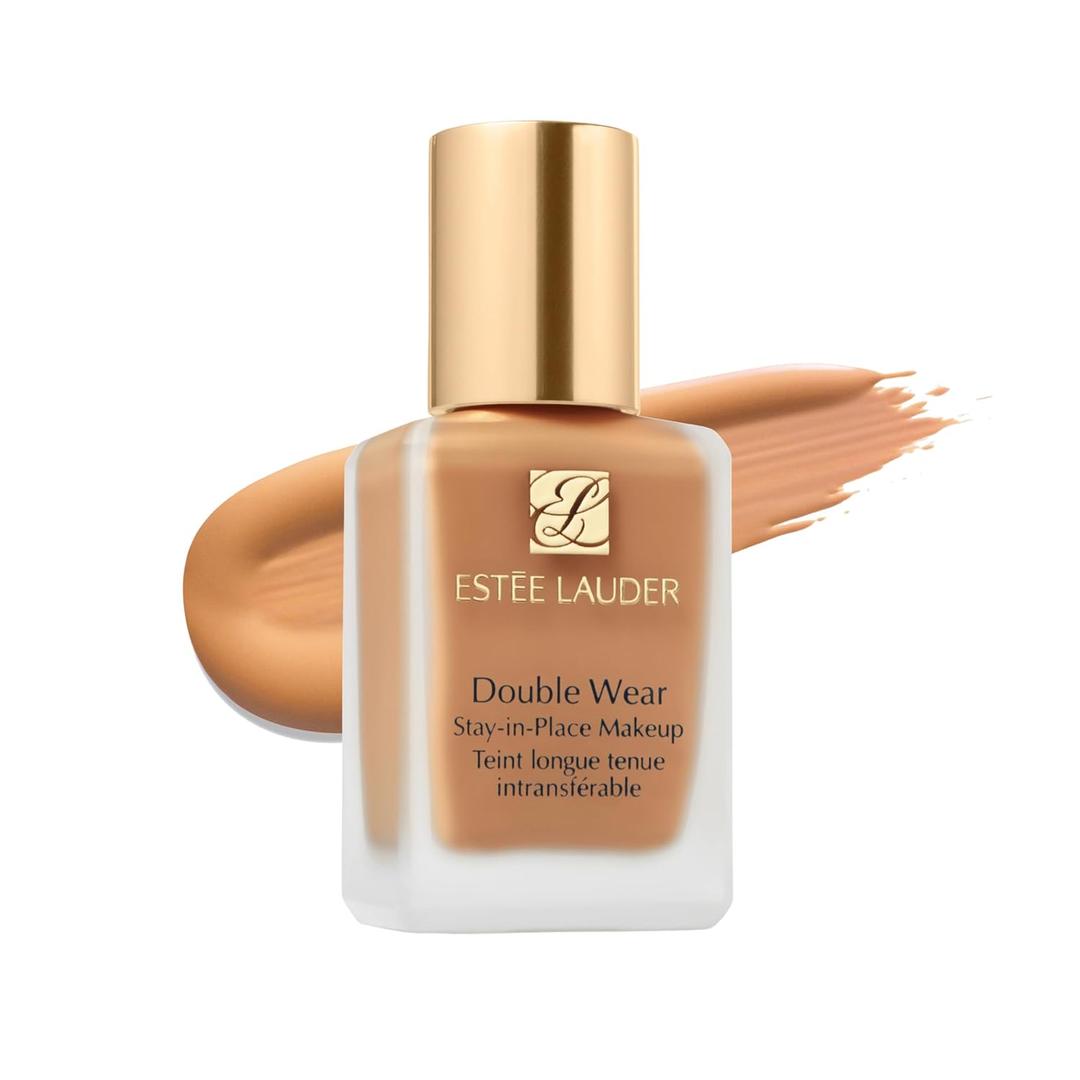 Este Lauder Double Wear Stay-in-Place Foundation Makeup | Long-Wear Matte Foundation, 1 Fl Oz (3W1 Tawny - Medium with warm golden undertones)