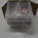 Criusia 14 PCS Clear Plastic Drawer Organizer Set - 5 Large Size Versatile Kitchen and Bathroom Organizer Trays, Non-Slip Storage Bins for Makeup, Utensils, Tool and Office Desk