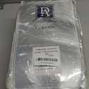 DriftAway Farmhouse Linen Blackout Curtains 84 Inches Long for Bedroom Striped Double Layer Thermal Insulated Sound Reducing Lined Back Tab Rustic Drapes for Living Room 2 Panels W52 x L84 Gray