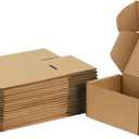 Trwcrt Shipping Boxes 6x4x3 Set of 20, Corrugated Cardboard Box for Packing Small Business, Brown