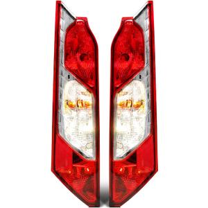 Tail Light Assembly Compatible with 2014-2023 Ford Transit Connect Taillights- Taillamp assy outer with Bulbs for Halogen Type, A Pair-DT1Z13405F DT1Z13405F
