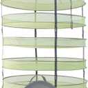 HORTIPOTS Herb Drying Rack 3 ft Hanging Dry Net 36 Inch for Curing Hydroponic Herb Vegetable Fruit Flower (Green)