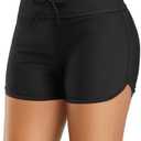 Yonique Womens Swim Shorts Solid Tankini Bottoms Swimsuit Bottoms, Extra Large