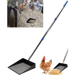 Large Chicken Poop Scooper, Chicken Coop Accessories,Metal Litter Scooper For Chicken,Chicken Coop Cleaning Tools,Heavy Duty Poop Shovel For Chicken Coop Accessories,Chicken Coop Must Haves (Black) Large Chicken Poop Scooper, Chicken Coop Accessories,Metal Litter Scooper For Chicken,Chicken Coop Cleaning Tools,Heavy Duty Poop Shovel For Chicken Coop Accessories,Chicken Coop Must Haves (Black)