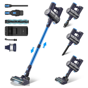 Claesydorn Cordless Vacuum Cleaner, Powerful 6-in-1 Lightweight Stick Vacuum Up to 45mins Runtime with Ultra-Large Capacity Battery, Rechargeable Handheld Vacuum for Hard Floor Pet Hair Home