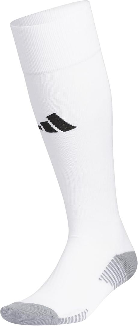 adidas Unisex Copa Zone Soccer Socks for Men and Women, Over The Calf (Medium, White/White)