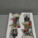 Glintoper 2 Pack Christmas Lighted Table Decorations, Tabletop Figurine, Battery Operated (Red Cardinal)